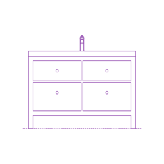 Fixtures Bathroom Vanity Ikea Hemnes Odensvik Single Vanity 4 Drawers Silhouette Svg Vector, Free Vectors File